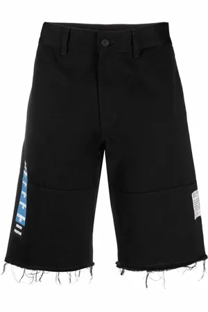 Heron Preston Denimshorts med rå kant