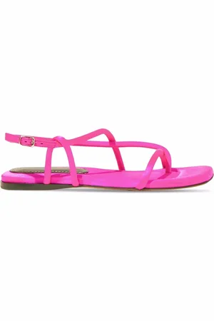 Proenza Schouler Flade sandaler med remme og satin-effekt