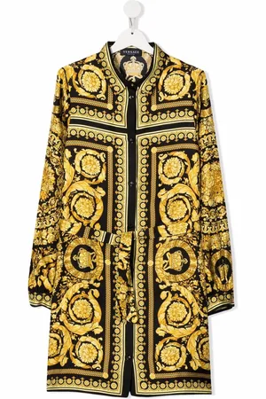VERSACE Silkekjole med Barocco Kids-tryk