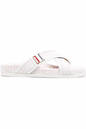 Thom Browne Slip-on sandaler i tweed