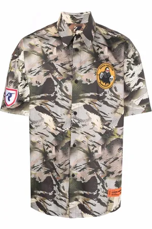 Heron Preston Bowling-skjorte med kamuflagetryk