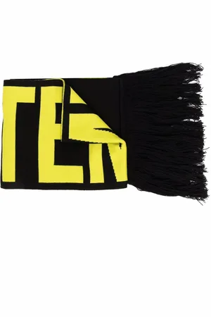 Vetements Tørklæde i merinould med dobbelt logo