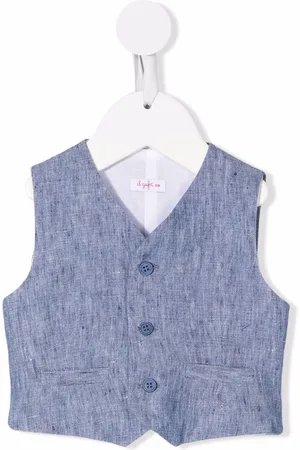 Il gufo Vest med V-hals og knapper