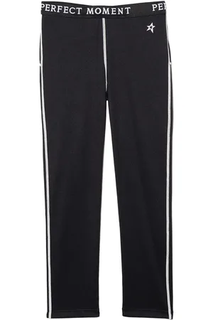 Perfect Moment Leggings med logotryk og striber langs siden