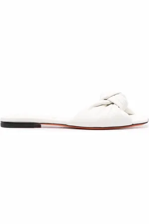 santoni Sandaler i læder med knude-rem