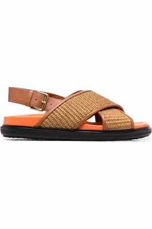 Marni Fussbet sandaler i bast