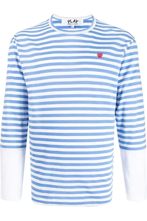 Comme des Garçons Langærmet T-shirt med striber