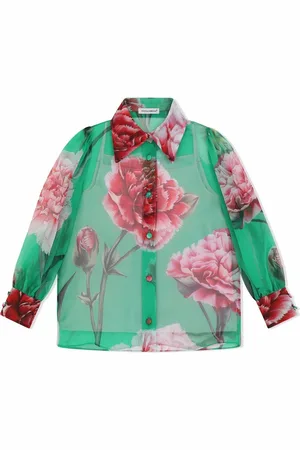 Dolce & Gabbana Silkeskjorte med tryk