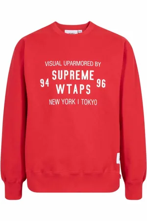 Supreme X WTAPS sweatshirt med rund hals
