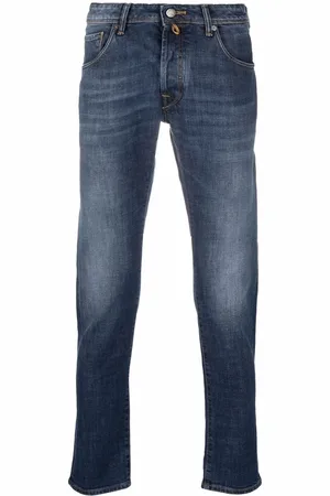 Incotex Jeans med lige ben og lav talje