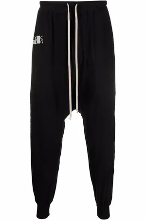 Rick Owens Bukser med dråbe-skridt og logotryk