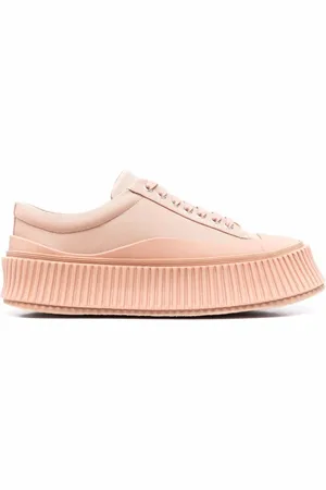 Jil Sander Low-top sneakers med kraftig sål