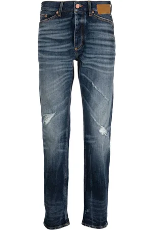 Palm Angels Jeans med smal pasform, slitageeffekt og lige-ben