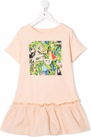 Kenzo T-shirt-kjole med regnskov-tryk