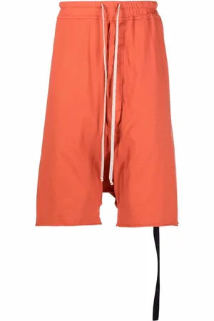 Rick Owens Shorts med snoretræk i taljen og sænket skridt