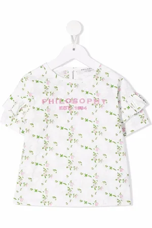 PHILOSOPHY DI LORENZO SERAFINI T-shirt med blomstertryk