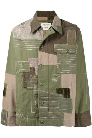 Maharishi Skjortejakke med patchwork-detalje