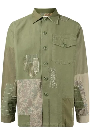 Maharishi Skjorte med patchwork-detalje