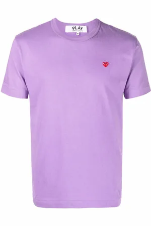 Comme des Garçons Kortærmet T-shirt med logomærke