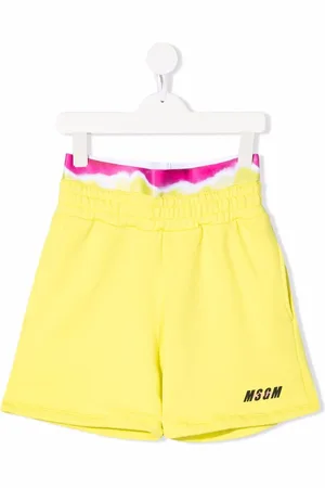 Msgm Runner-shorts med batiktryk og logotryk