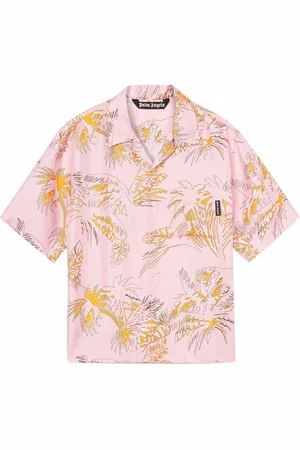 Palm Angels Skjorte med abstrakt palmetryk