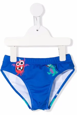 OFF-WHITE Badebukser med monster-tryk