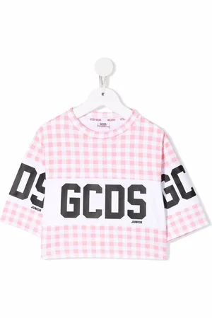 GCDS Gingham-ternet top med korte ærmer