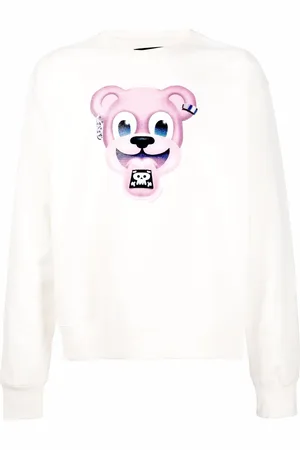 DOMREBEL Sweatshirt med tegneserietryk
