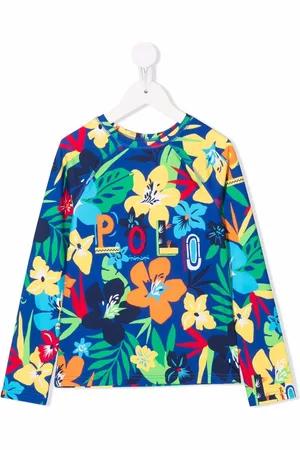 Ralph Lauren T-shirt med livlig blomstret logo