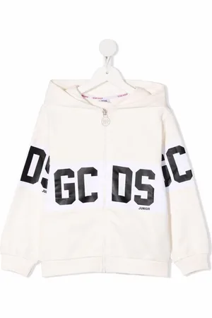 GCDS Jakke med hætte og logotryk