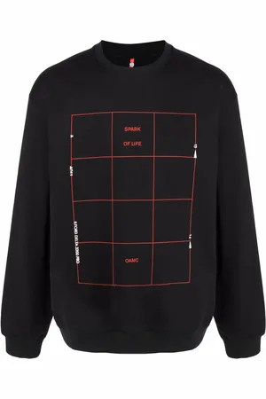 OAMC Grid sweatshirt med rund hals