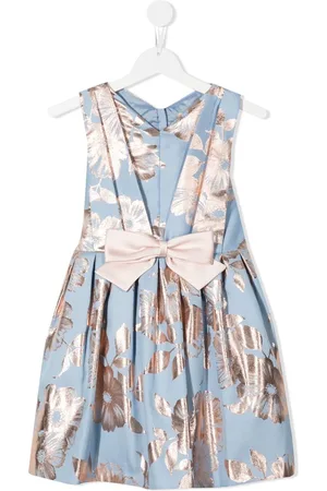 HUCKLEBONES LONDON ærmeløs kjole i blomstret jacquard