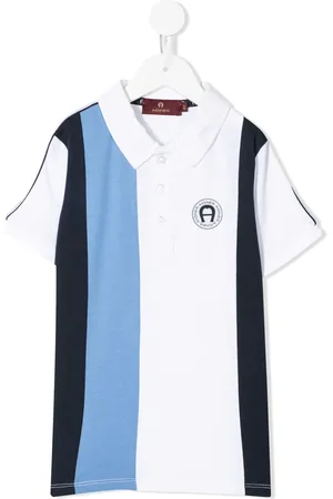 Aigner Stribet polo med korte ærmer