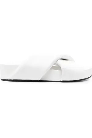 Jil Sander Slip-on-sandaler med krydsende remme
