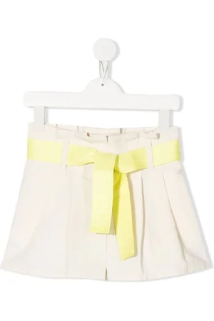 Moncler Plisserede shorts med sløjfedetalje