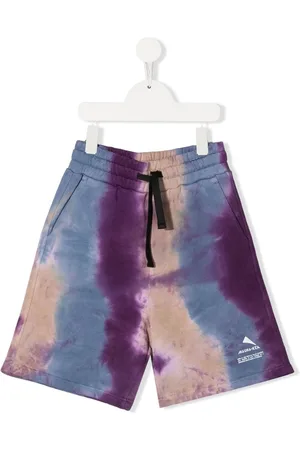 MAUNA KEA Shorts med snoretræk og batiktryk