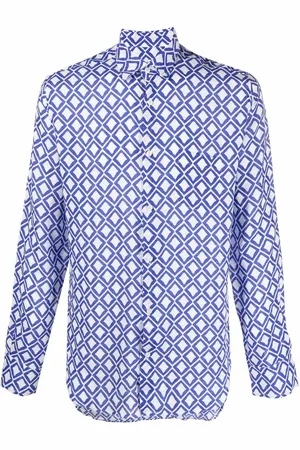 PENINSULA SWIMWEAR Skjorte med geometrisk tryk
