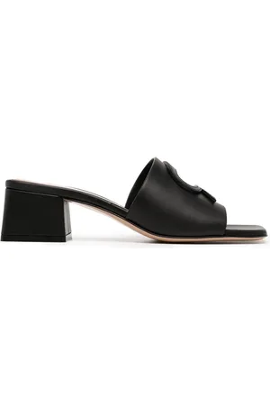 Gianvito Rossi Vitello sandaler med udskæringsdetalje og læder