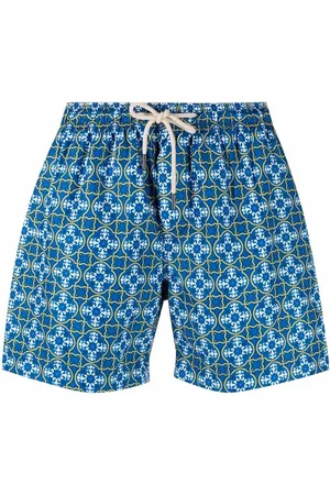 PENINSULA SWIMWEAR Badeshorts med snoretræk i taljen og flisetryk