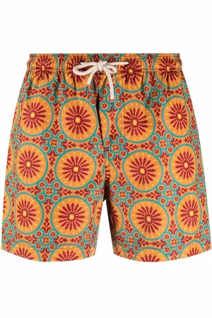 PENINSULA SWIMWEAR Badeshorts med geometrisk mønster