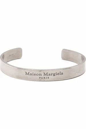 Maison Margiela Kraftigt armbånd med indgraveret logo