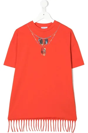 MARCELO BURLON T-shirt med halskædetryk