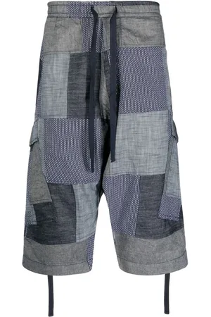 Maharishi Cropped shorts med patchwork