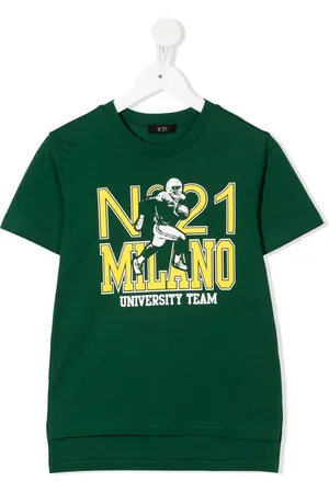 Nº21 T-shirt i bomuld med logotryk