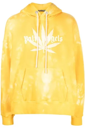 Palm Angels Batiktrykt hættetrøje med logotryk