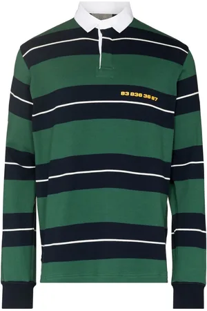 VTMNTS Stribet polo med barcode-tryk