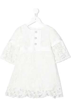 PATACHOU Kjole med blomstret blonder