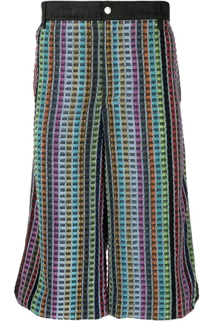 Marine Serre Knælange bermuda-shorts