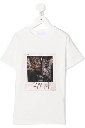 Roberto Cavalli Kortærmet T-shirt med grafisk tryk
