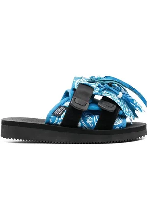 Alanui X Suicoke sandaler med frynser og paisleytryk